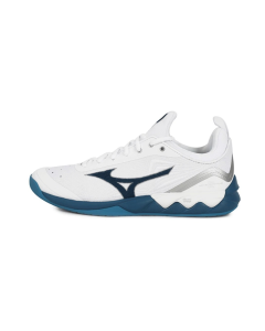 Mizuno Wave Luminous 2 -White/Blue-Hvid/Blå-41